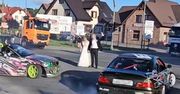 "Przesada". Kierowcy BMW driftowali wokół pary młodej. Policja reaguje