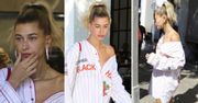 Podupadła na duchu Hailey Baldwin paraduje po ulicy bez spodni