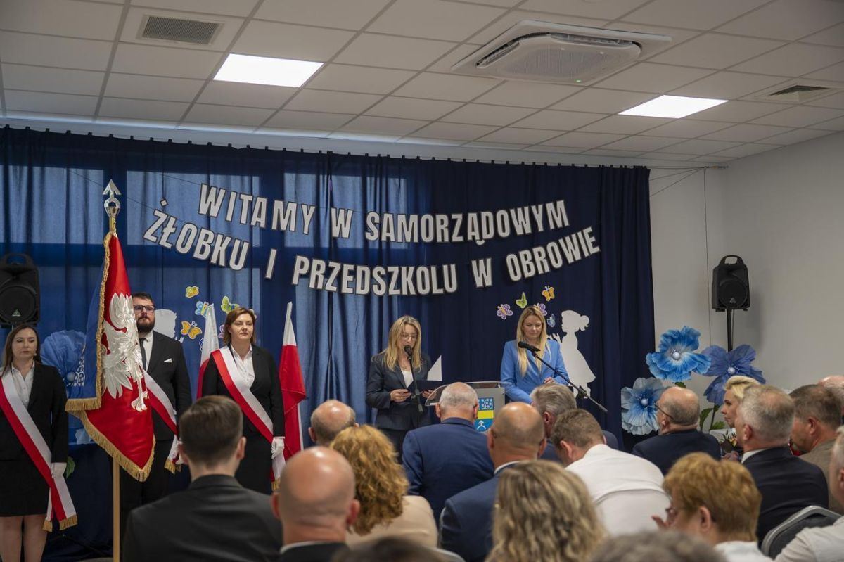 1 września w Obrowie otwarto samorządowe przedszkole i żłobek