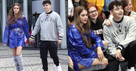 Zakochani Sylwia Przybysz i JDabrowsky poświęcają czas tłumom fanów