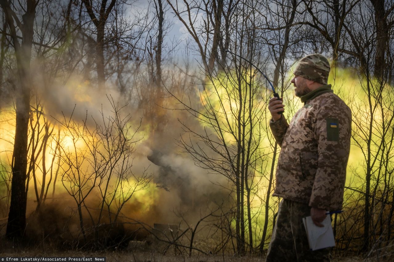 Ukraińska artyleria samobieżna pod Bachmutem