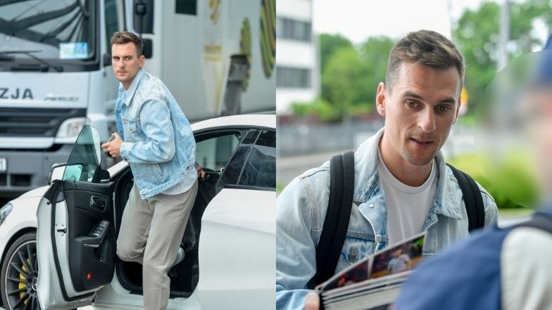 Piłkarze reprezentacji Polski w drodze na zgrupowanie