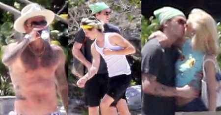 David Beckham pręży UMIĘŚNIONĄ KLATĘ na karaibskiej plaży w towarzystwie wszystkich synów (ZDJĘCIA)