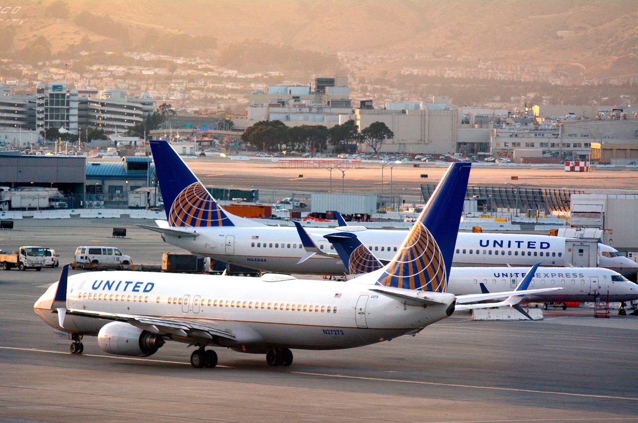 United Airlines flight makes emergency landing to avoid collision