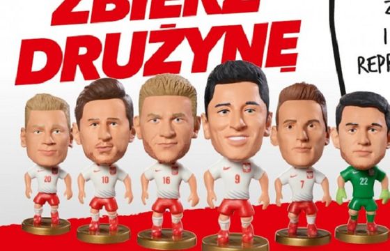 Figurki Lewandowskiego, Krychowiaka, Milika i innych piłkarzy reprezentacji w promocji Lotosu