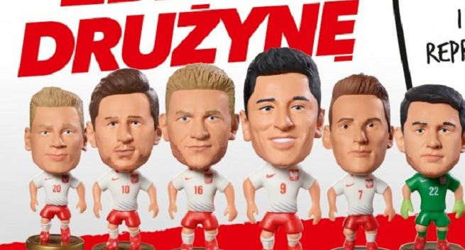 Figurki Lewandowskiego, Krychowiaka, Milika i innych piłkarzy reprezentacji w promocji Lotosu