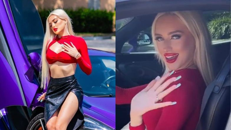 Czym wozi się Caroline Derpienski? Pozuje przy aucie za grube miliony