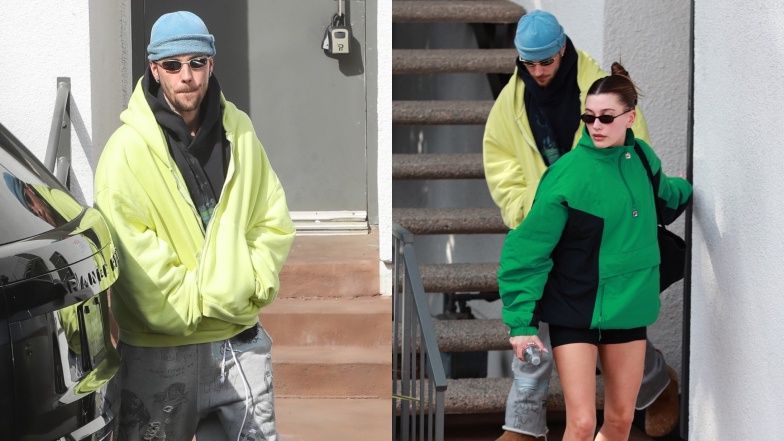 Justin Bieber opuszcza z żoną studio pilatesu