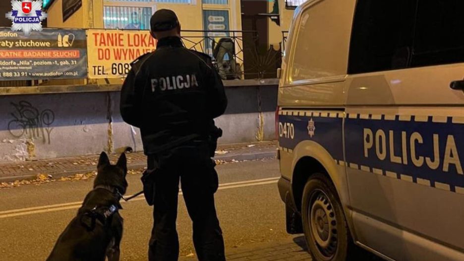 Policja w pobliżu miejsca zatrzymania kobiety