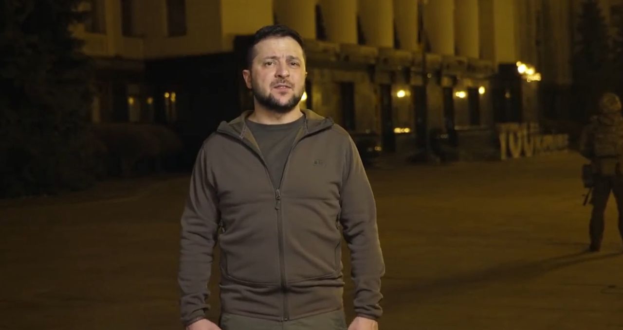 Wojna w Ukrainie. Zełenski apeluje: manifestujcie od 24 marca