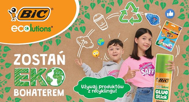 "Zostań eko bohaterem" - zachęca BIC w kampanii szkolnej oferty