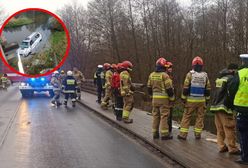 Groźne sceny nad Wartą. Auto wpadło do rzeki