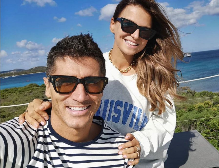 Anna Lewandowska i Robert Lewandowski na wakacjach