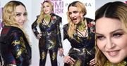 Madonna w kolorowym garniturze na imprezie w Nowym Jorku (ZDJĘCIA)