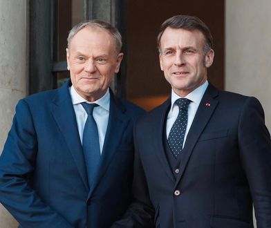 Tusk na szczycie w Paryżu. Przywitał go Macron