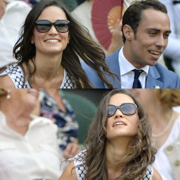 Pippa z bratem na Wimbledonie