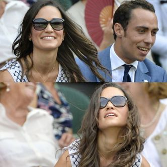 Pippa z bratem na Wimbledonie