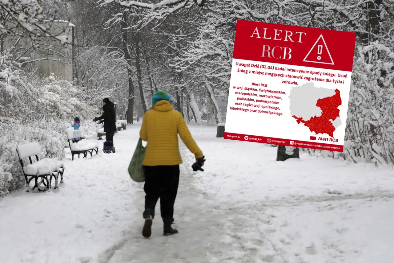 Atak zimy. Tysiące interwencji strażaków. Alert RCB 