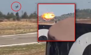 Katastrofa myśliwca F-4 Phantom na pokazach w Grecji. Jest nagranie