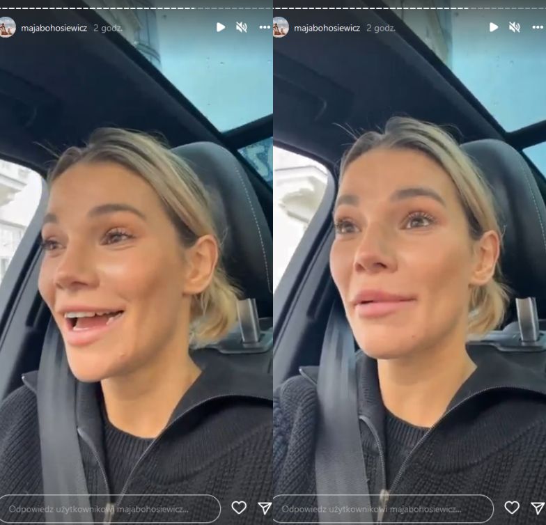 Maja Bohosiewicz chwali się na Instastories, co ktoś nalepił jej na szybę samochodu