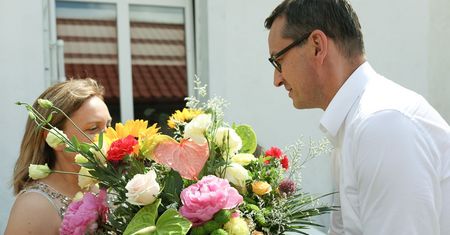 Pieniężno. Premier Mateusz Morawiecki na urodzinach u 10-letniej Kaliny