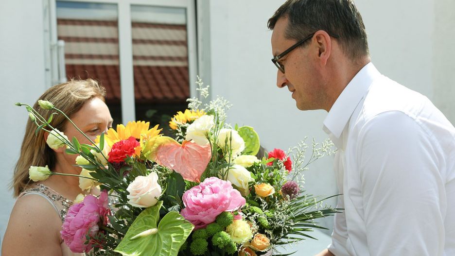Pieniężno. Premier Mateusz Morawiecki na urodzinach u 10-letniej Kaliny