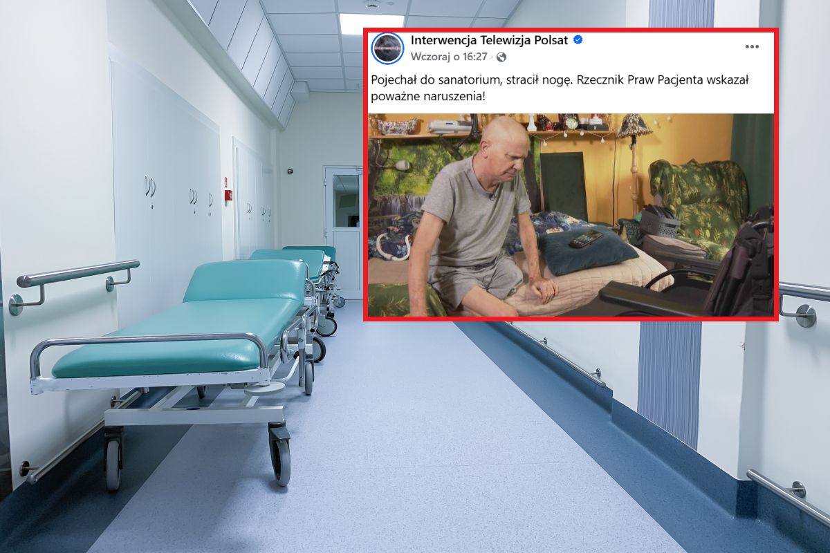 Pojechał do sanatorium, stracił nogę. "Ma prawo boleć"