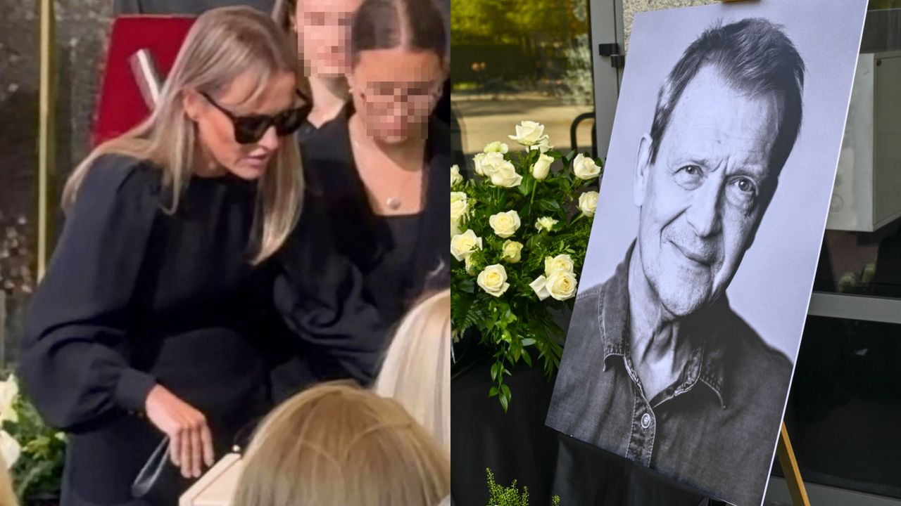 Olga Frycz z rodziną i bliskimi żegnają Jana Frycza (WIDEO)