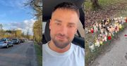 Jest nagranie z miejsca wypadku Łukasza Litewki. Przy drodze ustawiono mnóstwo zniczy (WIDEO)