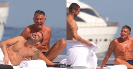 61-letni Stefano Gabbana rumieni się na widok SPORO młodszego towarzysza. Fajnie się bawią na jachcie? (ZDJĘCIA)