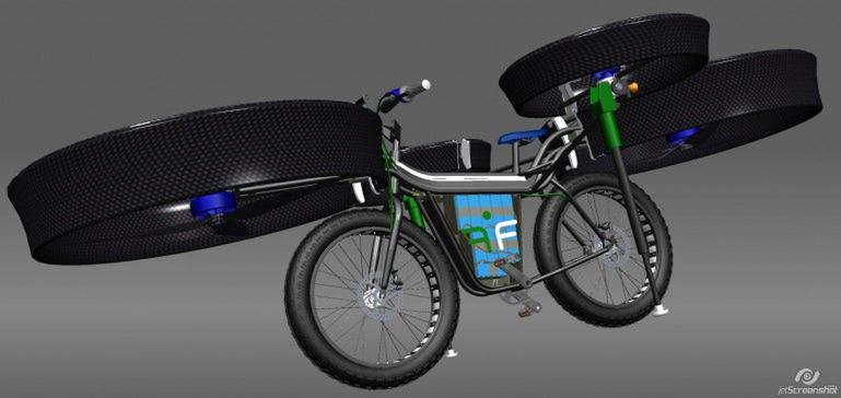 Czescy konstruktorzy mają fantazję. Chcą zbudować FBike - latający rower 2