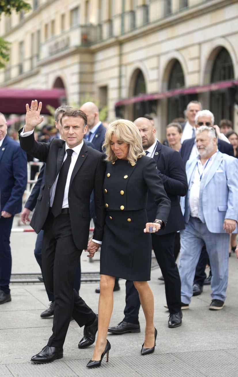Brigitte Macron podczas wizyty w Niemczech.