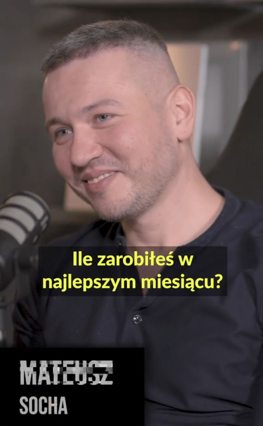 Mateusz Socha opowiedział o swoich zarobkach