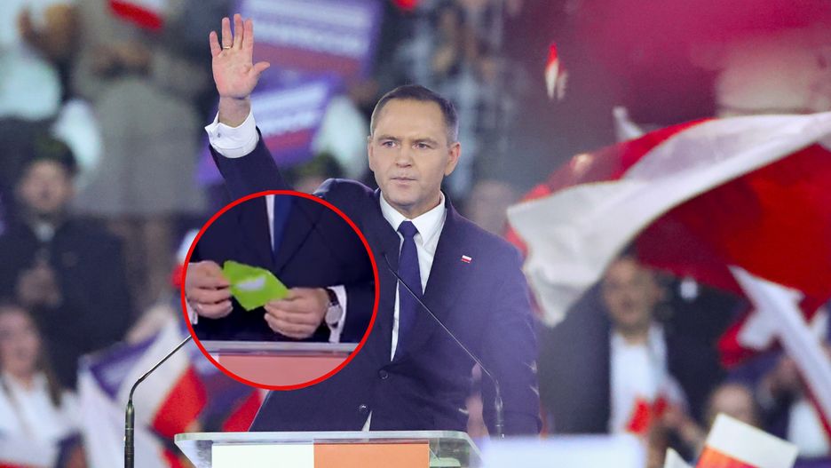 Karol Nawrocki wyciągnął niepozorną kopertę