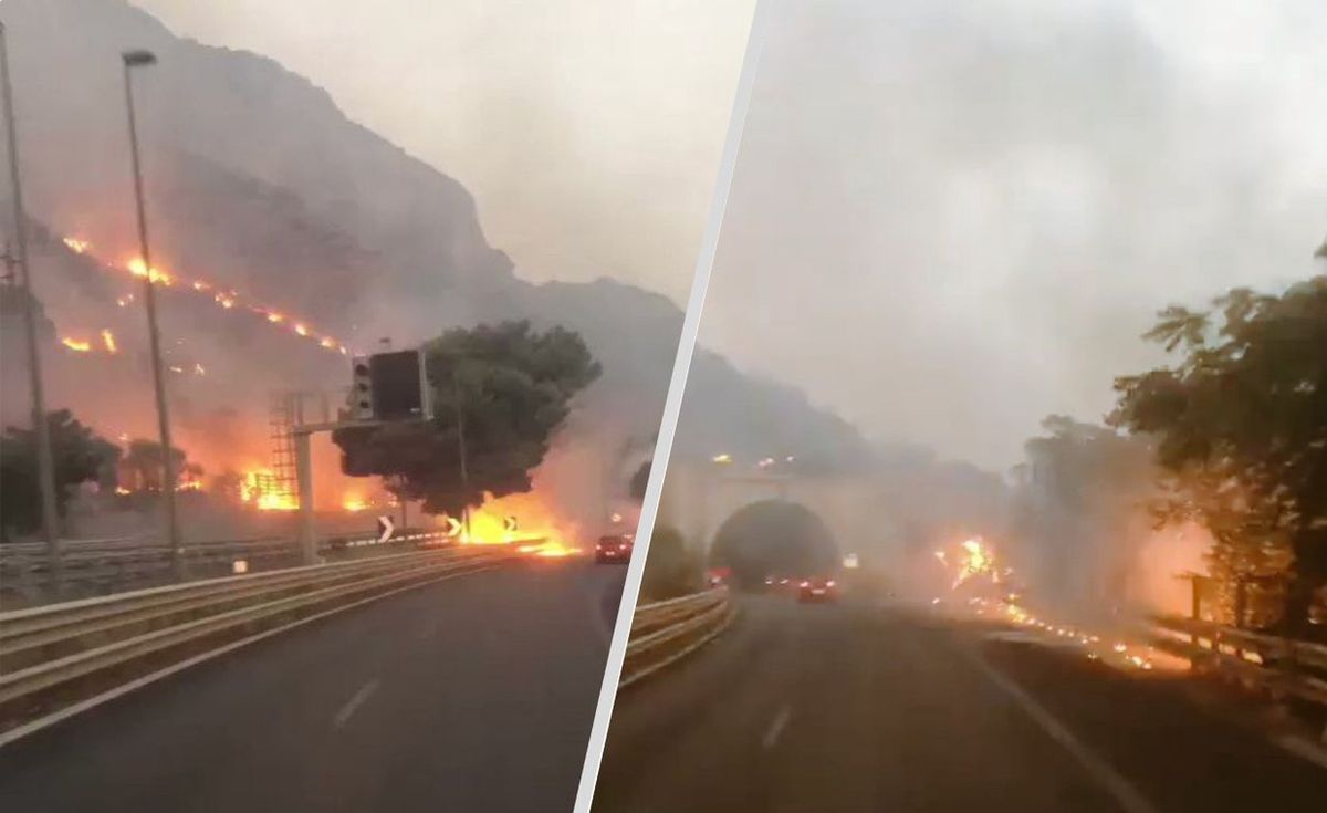 Ogromne pożary we Włoszech. Kolejne nagrania w sieci