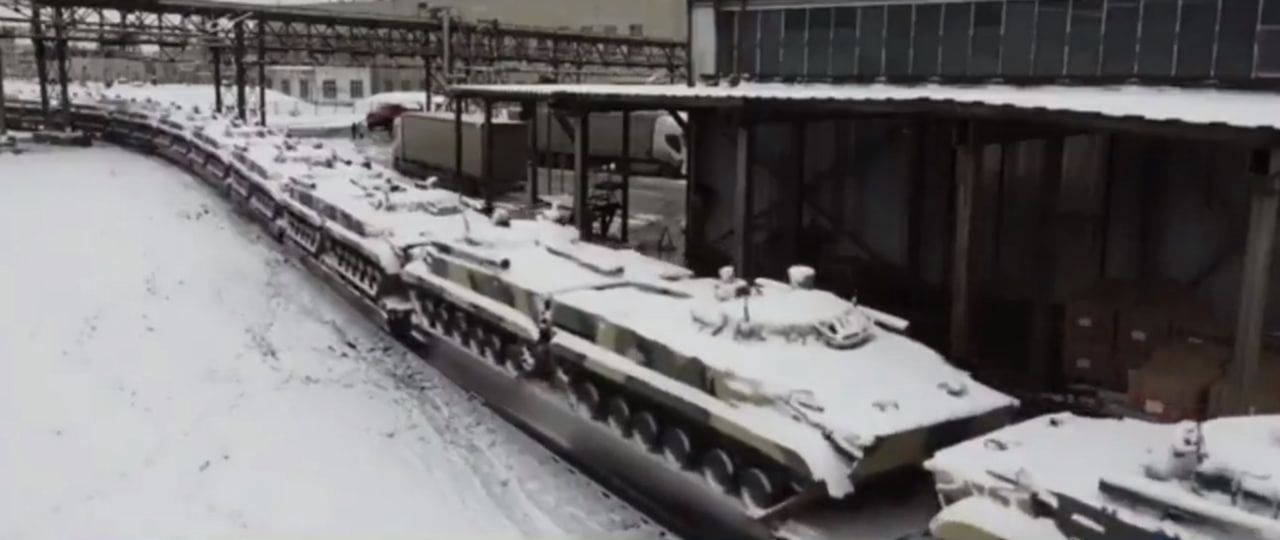New batch of BMP-3 from the Russians.