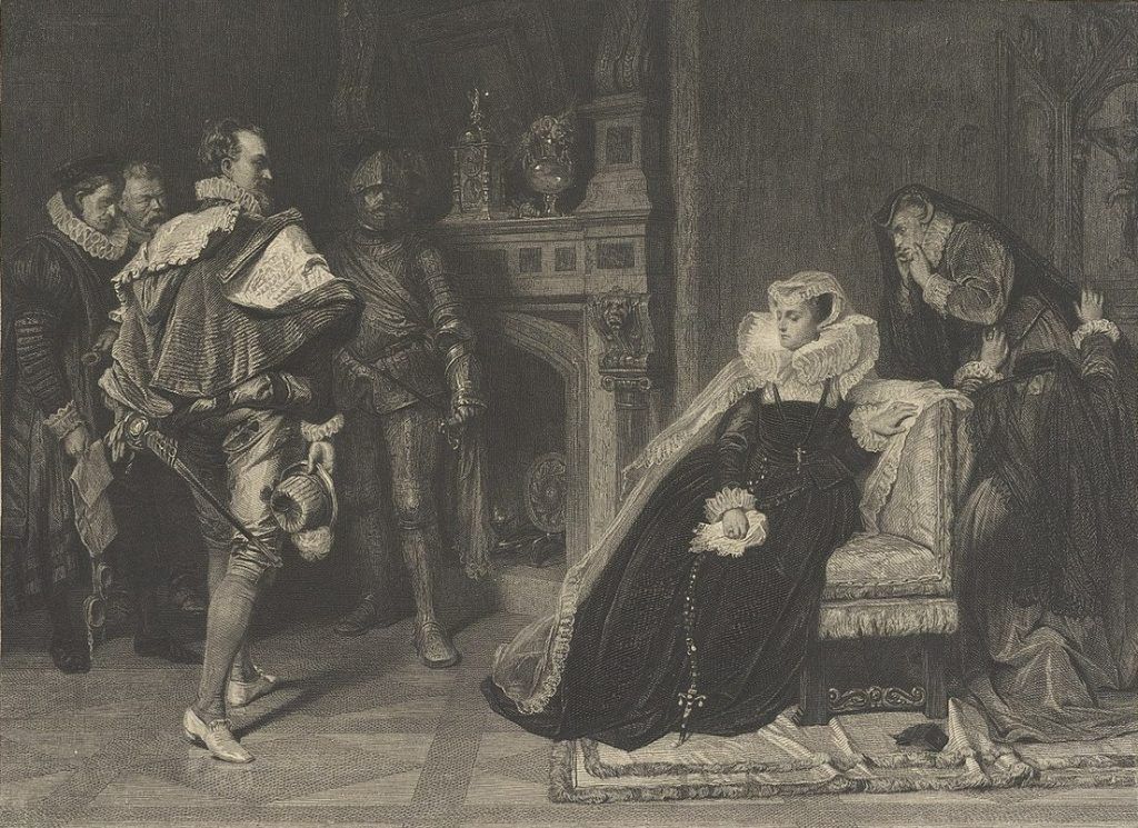 Maria Stuart dowiaduje się o tym, że zostanie stracona