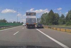 Drogą ekspresową S7 pod prąd. Policja publikuje nagranie