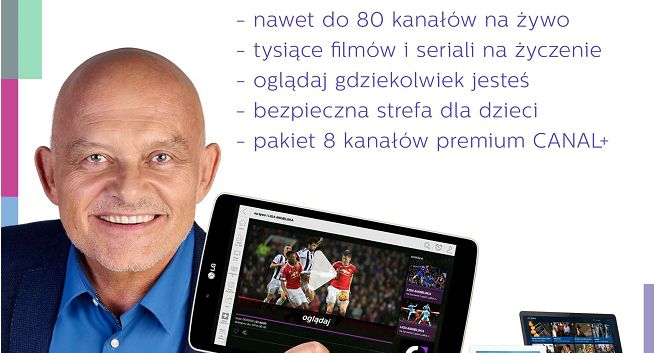 Adam Ferency w kampanii promującej aplikację nc+ GO