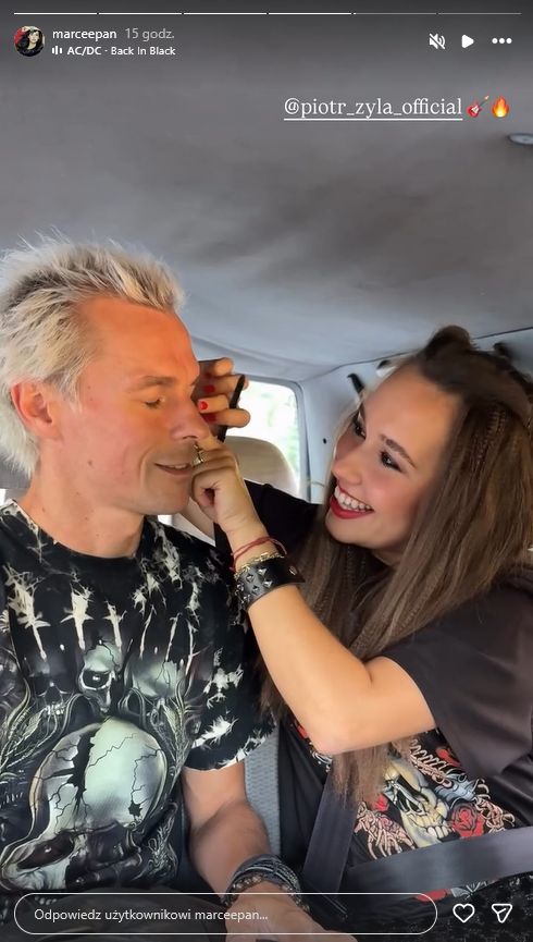 Piotr Żyła i Marcelina Ziętek