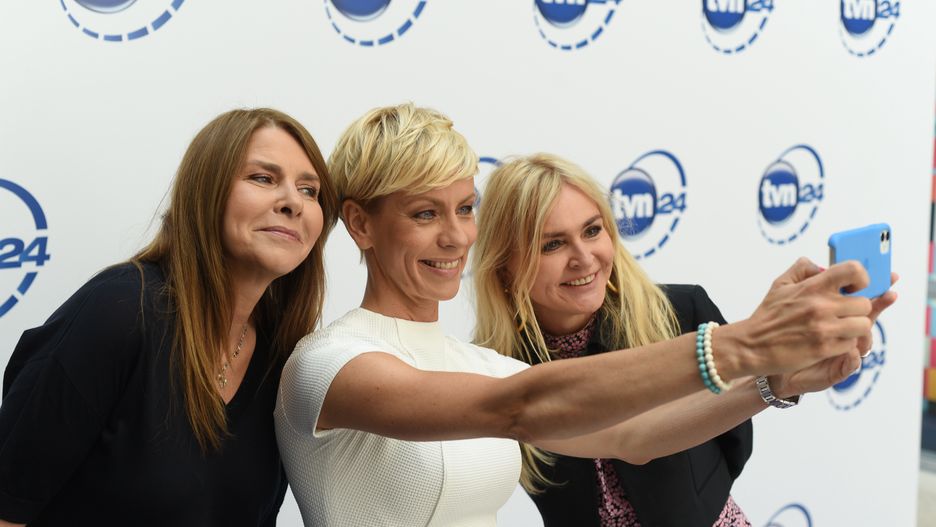 Dziennikarki TVN24: Katarzyna Kolenda-Zaleska, Anita Werner i Monika Olejnik 