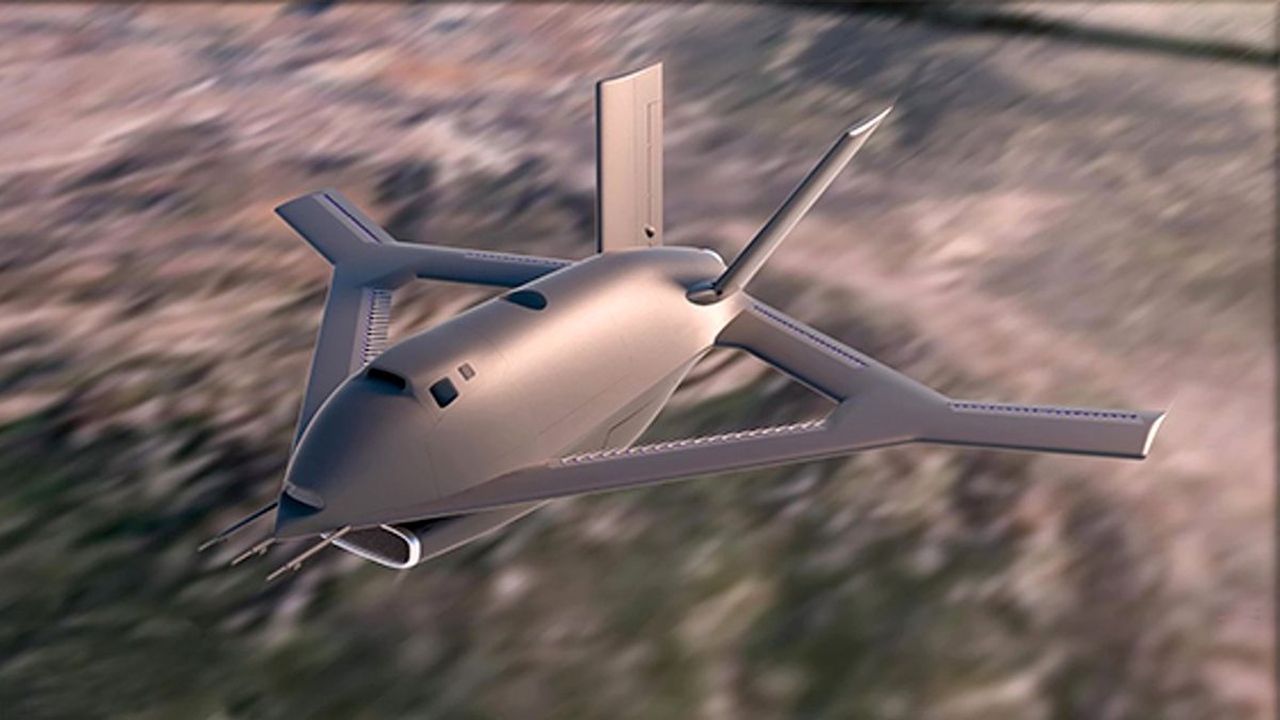 Eksperymentalny samolot X-65 CRANE - wizualizacja