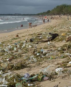 "Śmieciowy" problem na Bali powrócił. Tony plastiku na popularnych plażach