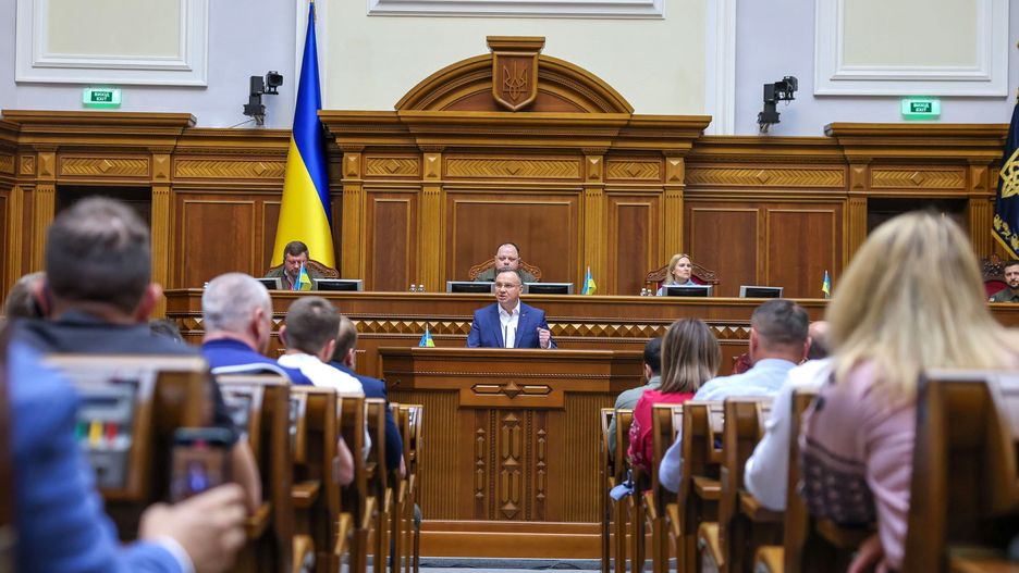 Andrzej Duda w Kijowie: Tylko Ukraina ma prawo decydować o swojej przyszłości
