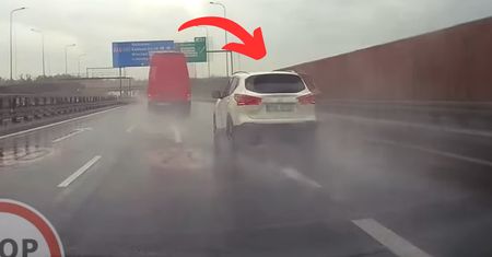 Chwile grozy na S5. Kamera wszystko nagrała