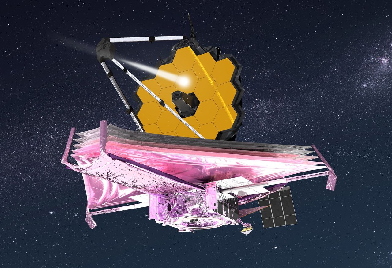 Mikrometeoroid uderzył w główne lustro JWST.