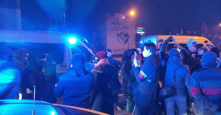 Strajk kobiet w Łodzi. Blokada