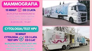 Cytomammobus wraca do Ostrowca. Bezpłatna mammografia, cytologia i test HPV