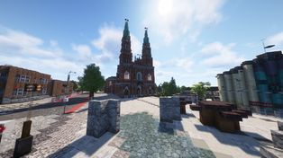 Kutno odwzorowane w znanej grze! Trwa budowa miasta w Minecraft