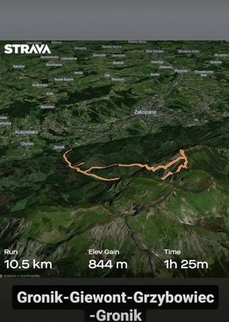 Justyna Kowalczyk trasę na Giewont pokonała biegiem, w niecałe 1,5h